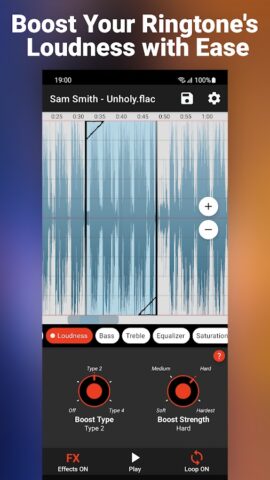 MP3 Ringtone Song Cutter: RSFX для Android — скриншот 3