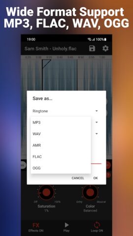 MP3 Ringtone Song Cutter: RSFX для Android — скриншот 4