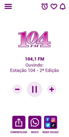 Rádio 104 FM POA/RS 104,1 для Android — скриншот 1