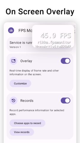 TakoStats — FPS & Perf overlay для Android — скриншот 1