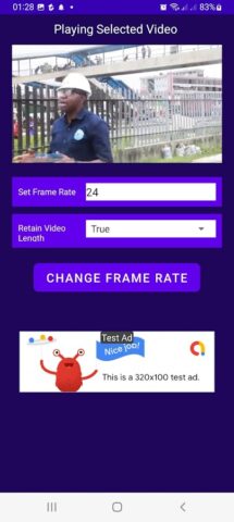 Video Frame Rate Changer (FPS) для Android — скриншот 4