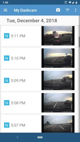 Просмотр видео с видеорегистра для Android — скриншот 1