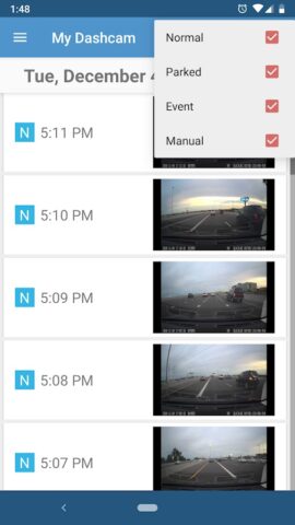 Просмотр видео с видеорегистра для Android — скриншот 2