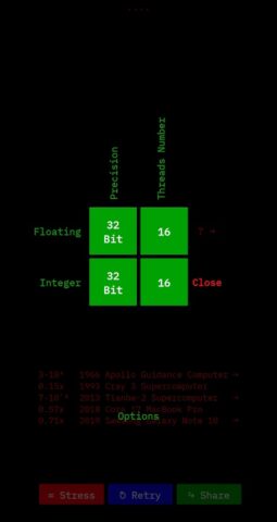 xOPS CPU﹣бенчмарк процессора для Android — скриншот 3