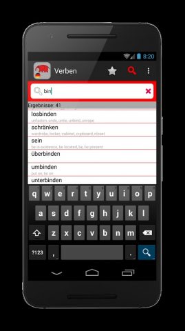 14 000 Deutsche Verben для Android — скриншот 4