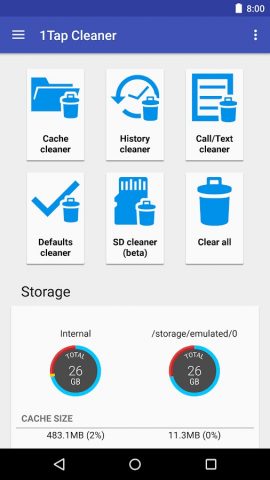 1Tap Cleaner Pro (Русская) для Android — скриншот 1