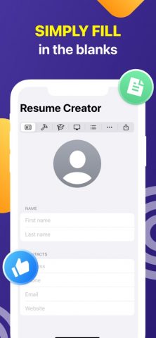 Cv Resume Creator Edit Pdf Doc для iOS — скриншот 4