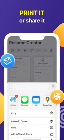 Cv Resume Creator Edit Pdf Doc для iOS — скриншот 5