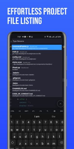 Acode — code editor | FOSS для Android — скриншот 1