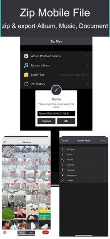 AiZip — Zip Rar 7z Инструмент для iOS — скриншот 3