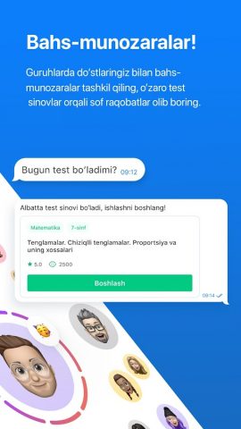 Akam — Onlayn testlar для Android — скриншот 2