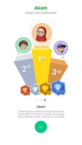 Akam — Onlayn testlar для Android — скриншот 4