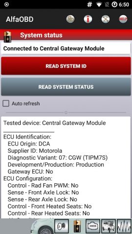 AlfaOBD для Android — скриншот 3