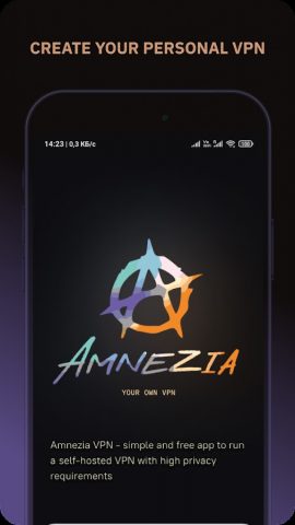 Amnezia VPN для Android — скриншот 1