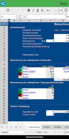 AndroXLS Lite редактор XLSX для Android — скриншот 5