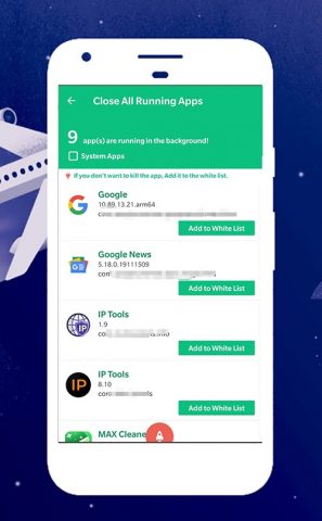Закрытие запущенных приложений для Android — скриншот 2