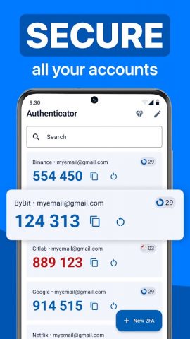 Authenticator для Android — скриншот 3