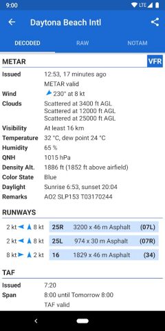 Avia Weather — METAR & TAF для Android — скриншот 2