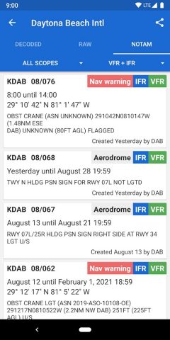 Avia Weather — METAR & TAF для Android — скриншот 4