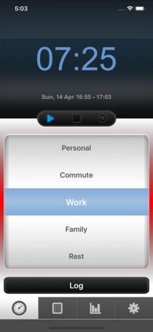 Хронометраж — Timesheet для iOS — скриншот 1