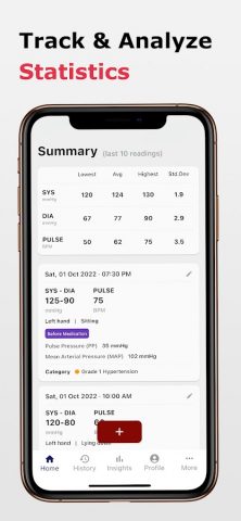 Дневник Давления и Пульса для Android — скриншот 2