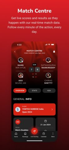 Badminton4U для iOS — скриншот 4