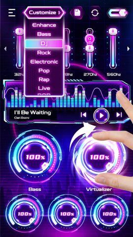 Басс Бустер — эквалайзер для Android — скриншот 2