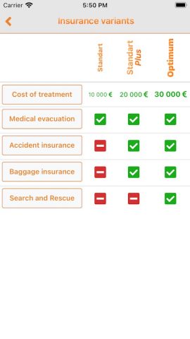 Страхование для Беларуси для Android — скриншот 3