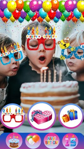 Фоторедактор С Днем Рождения для Android — скриншот 3