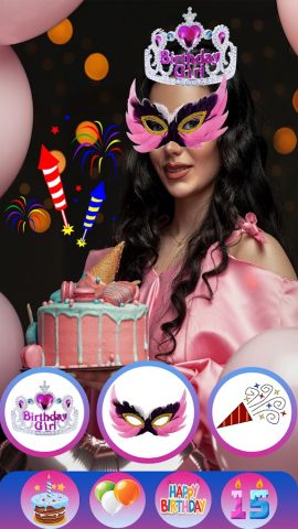 Фоторедактор С Днем Рождения для Android — скриншот 4