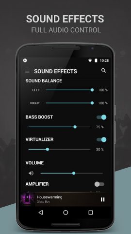 BlackPlayer Music Player для Android — скриншот 3