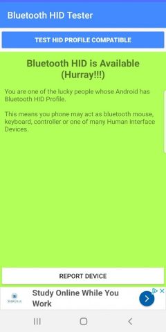 Bluetooth HID Profile Tester для Android — скриншот 1