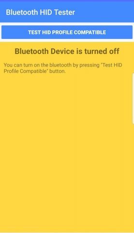 Bluetooth HID Profile Tester для Android — скриншот 2