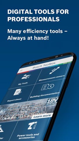 Bosch Toolbox для Android — скриншот 1