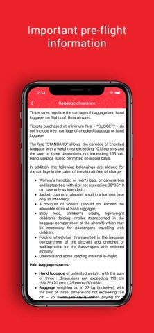Buta Airways для iOS — скриншот 5