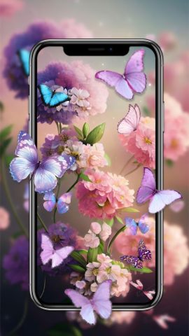 бабочки живые обои для Android — скриншот 5