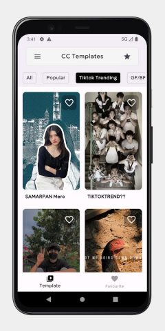 CC Template — Cap Temptale App для Android — скриншот 1