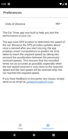 Таймер Автомобиля — 0-100км/ч для Android — скриншот 5