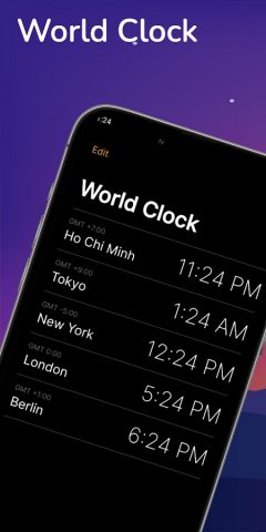 Clock OS 18 для Android — скриншот 1