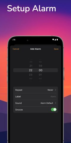 Clock OS 18 для Android — скриншот 3