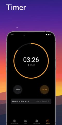 Clock OS 18 для Android — скриншот 5