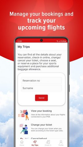 Corendon Airlines для Android — скриншот 4