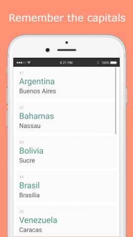 Страны и столицы Мира — игра для Android — скриншот 2