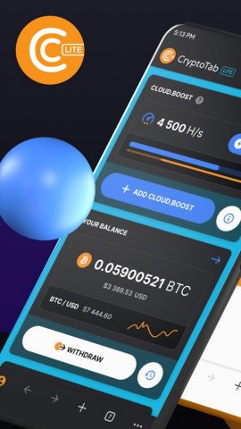 CryptoTab Browser Lite для Android — скриншот 1