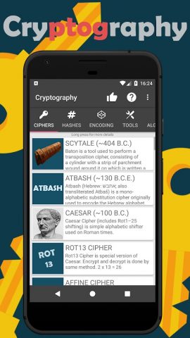 Cryptography для Android — скриншот 4