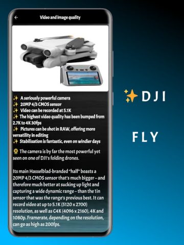 DJI Fly App-Guide для Android — скриншот 5