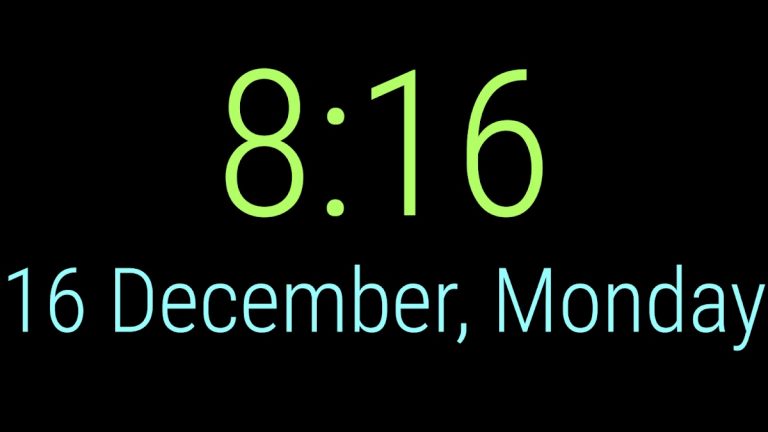 Deniz: Big clock full screen для Android — скриншот 2