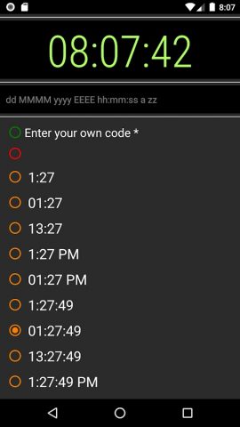 Deniz: Big clock full screen для Android — скриншот 5
