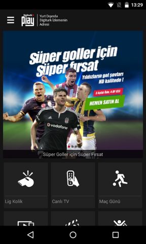 Digiturk Play Yurtdışı для Android — скриншот 1