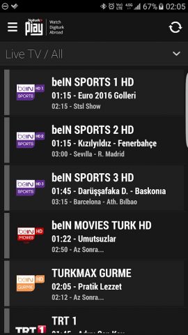 Digiturk Play Yurtdışı для Android — скриншот 2